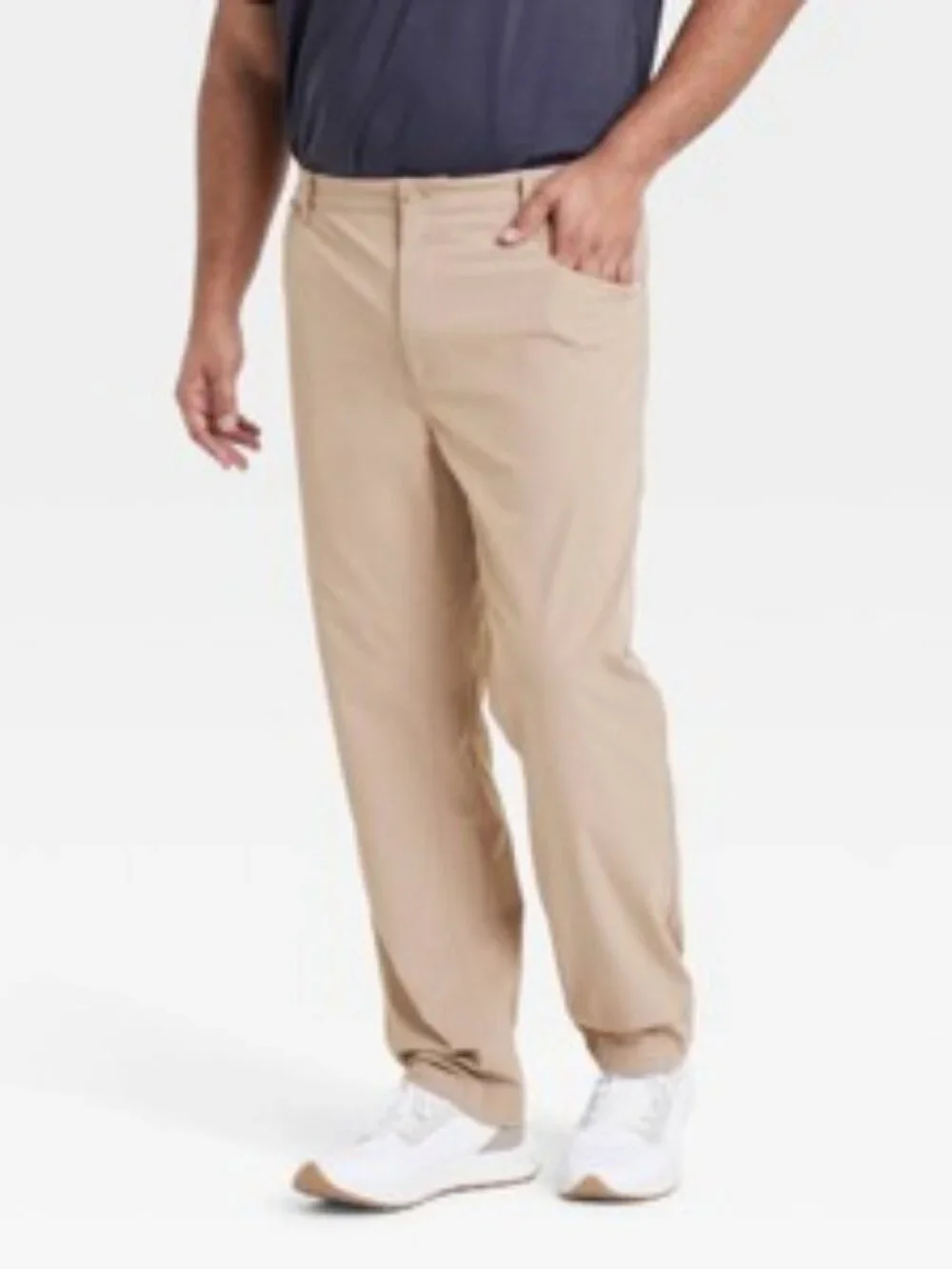 Men's 360 Lifestyle Relaxed Fit 5-Pocket Pants - All in Motion Tan 32x32: Moistu